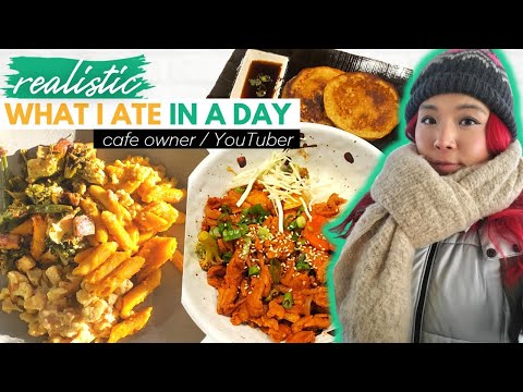 REALISTIC What I Ate in a Day VLOG | Living Alone | DAY IN MY LIFE as a YouTuber & Cafe Owner