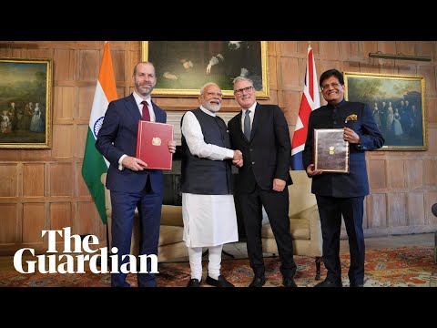 Starmer and Modi hold press conference in London – watch live