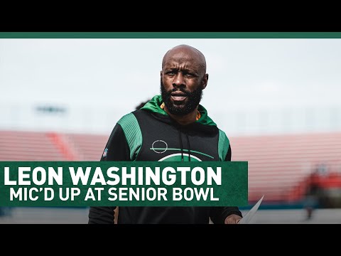 MIC'D UP: Leon Washington Brings All The Energy At 2022 Senior Bowl | New York Jets | NFL video clip