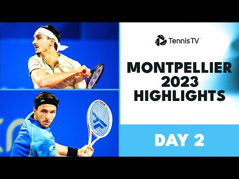 Sonego & Bonzi Lock Horns; Rinderknech, Huesler Also Feature | Montpellier 2023 Day 2 Highlights