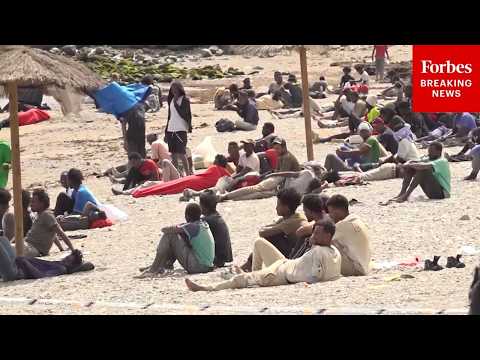 RAW FOOTAGE: Migrants From Morocco Crowd Beaches Of Ceuta As Spain's Migrant Crisis Continues Episode cover