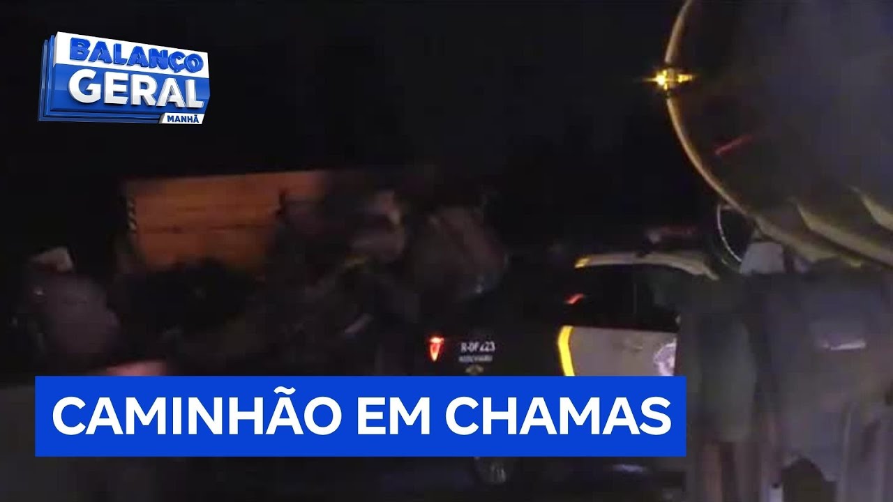 Motorista morre após caminhão carregado com água pegar fogo no Rodoanel