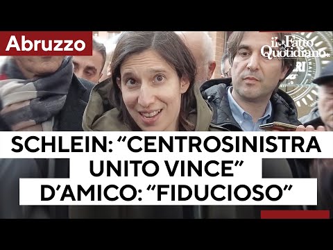 Schlein: "Il centrosinistra unito vince". D'amico: "Sono fiducioso"