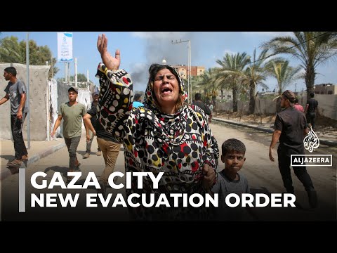 Gaza city evacuation order: Palestinians being forcibly displaced to al-Mawasi