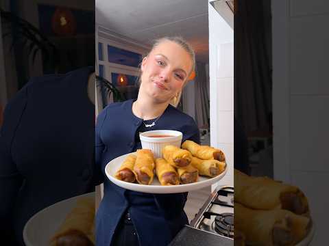 اكلة الومبيا على طريقتي😋 جربوها  كمقبلات ورمضان كريم علينا وعليكم 🌙❤️