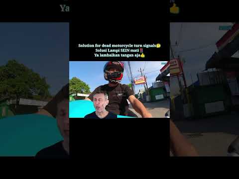 Solusi lampu Sein mati‼️🤔 ya lambai tangan aja👍 gak ada ceritanya belok dadakan😠 #shorts #motovlog