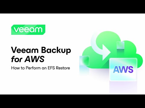 Veeam Backup for AWS: How to Perform an EFS Restore | Sebae Videos