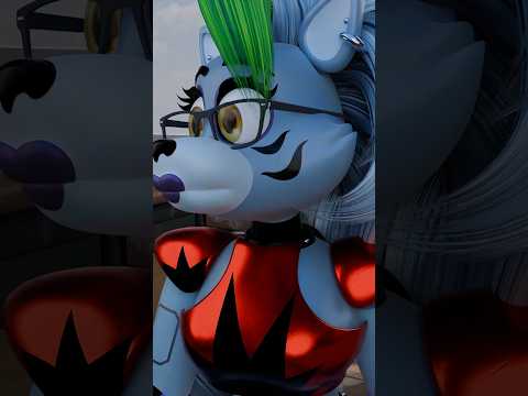 Roxanne Wolf In The School [Blender] #shorts #fnaf #edit #blender