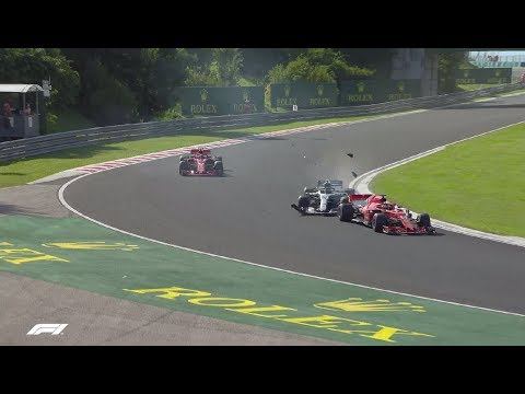 Bottas Tangles with Vettel | 2018 Hungarian Grand Prix