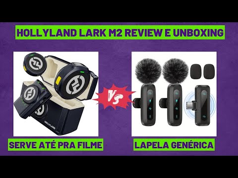 Review e Unboxing Hollyland Lark M2 vs Lapela Genérico. 📦🎤