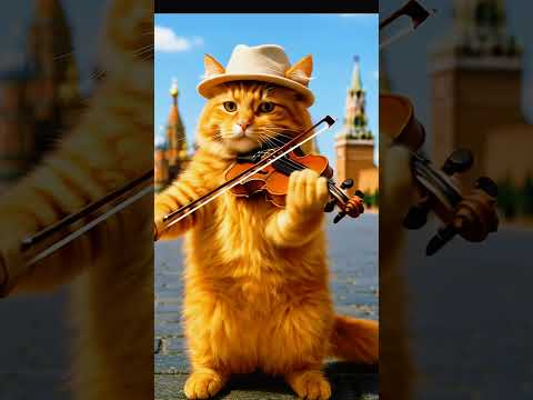 violin play 🎻. #violin #catshorts #music #ai #play