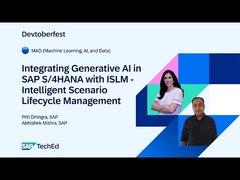 🔵 Integrating Generative AI in SAP S/4HANA with ISLM