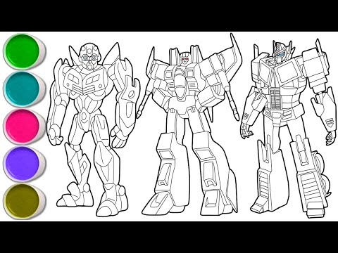 Draw Legendary Transformers Robots in Minutes - Bumblebee, Starscream and Optimus Prime