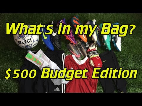 What's In My Soccer Bag - $500 Budget Edition 2015 - UCUU3lMXc6iDrQw4eZen8COQ