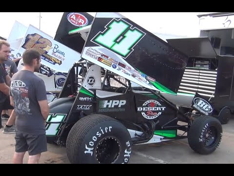 Roger Crockett 410 Sprint -Hot Laps/Qualifying @Knoxville Raceway 2023 - dirt track racing video image