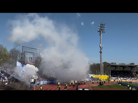 SSV Ulm - 1. FC Magdeburg 12.04.2025 (Pyroshow)