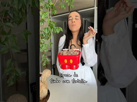 Pipoca gourmet de Ninho com Nutella! #pipocagourmet  #pipocadeninhocomnutella  #receita #pipocadoce