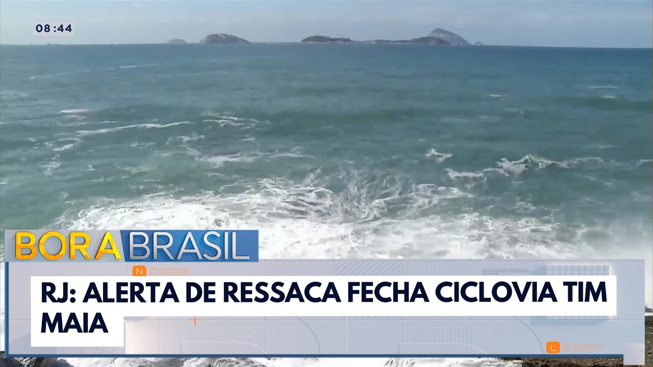 RJ: alerta de ressaca fecha ciclovia Tim Maia