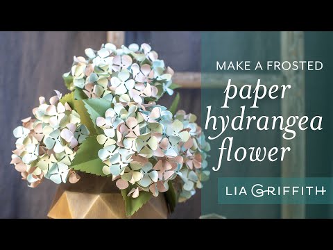 How to Make a Frosted Paper Hydrangea