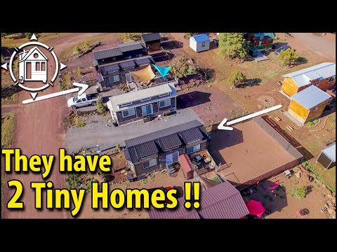 They have TWO luxury Tiny Homes in a Tiny House Community