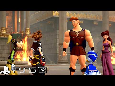 Sora Meets Hercules Scene (PS5 Pro) 4K 60FPS Kingdom Hearts 3