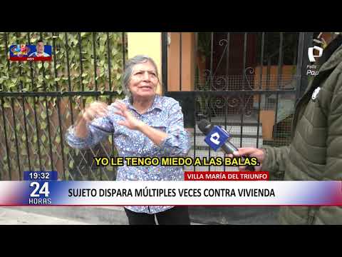 Sujeto dispara múltiples veces contra una vivienda en VMT