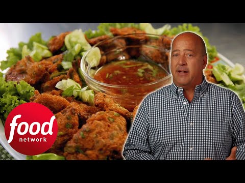 Andrew Tries Authentic Fish Cakes In Bangkok | Bizarre Foods: Delicious Destinations