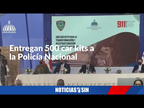 EN VIVO Entregan 500 car kits a la Policía Nacional