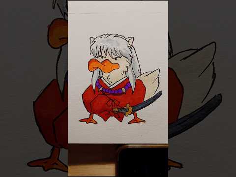 Día 172 | Pato Inuyasha#dibujo #art #pato #draw #artist #inuyasha #anime #memes #duck