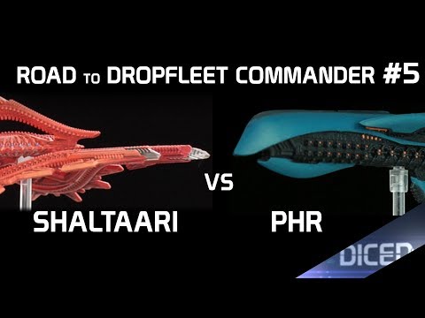 Die vier Admiräle | Spielbericht: Shaltaari vs PHR | Road to Dropfleet Commander #5 | DICED