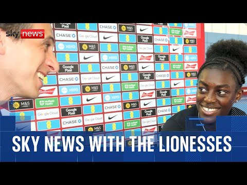 Sky News at Lionesses’ training camp as they prepare to defend Euros title