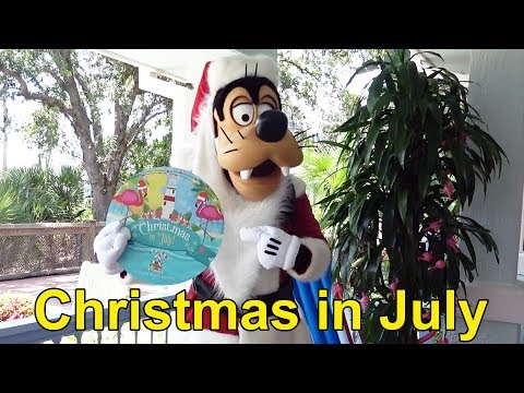 Santa Goofy Meet & Greet During Christmas in July at Walt Disney World 2017, Disney's Old Key West - UCe-gHr2O_LP7t0YJYHZQZlg