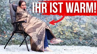 Vido-Test : So bleibst du beim Winter-Camping WARM! (BougeRV 12V Heizdecke Review) - moschuss