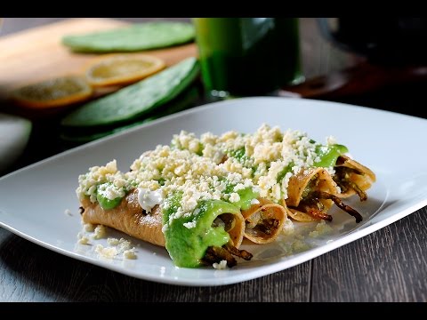 Tacos dorados de nopales - Receta fácil de preparar - UCvg_5WAbGznrT5qMZjaXFGA