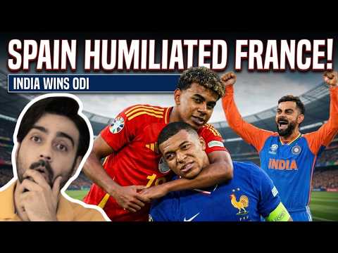 Spain vs France Semifinal Drama + India vs England 1st ODI Reaction!