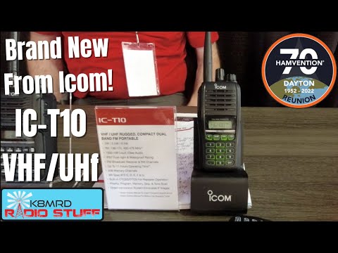 NEW!!  Icom IC-T10 Rugged Dual Band HT