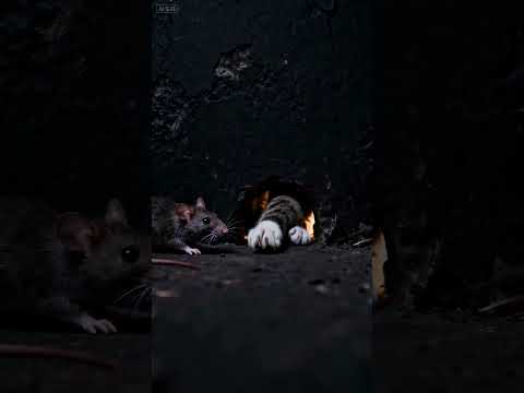 #cat #mouse she scared me
