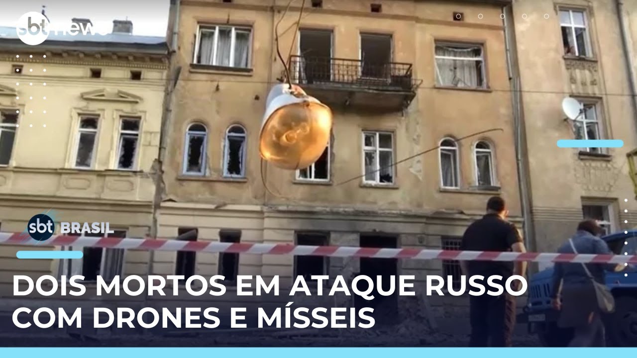 Ataque russo mata 2 pessoas e fere outras 14 na Ucrânia | SBTBrasil