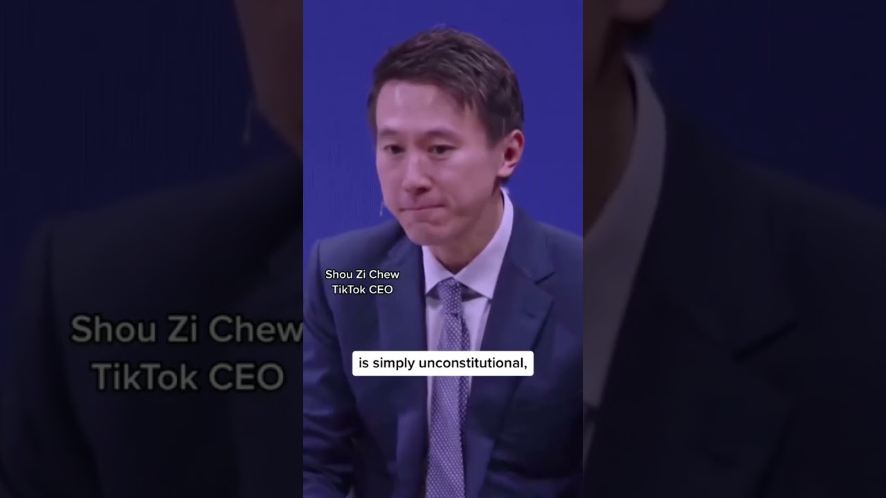 TikTok CEO Shou Zi Chew calls Montana’s ban of app "unconstitutional" #shorts