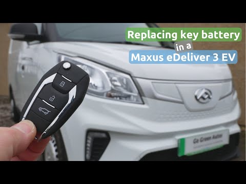 How to replace the key fob battery on a Maxus eDeliver 3 (or EV30) electric van