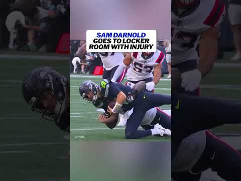 <strong>Sam</strong> Darnold gets injured after the first Seahawks drive #nfl #seahawks #samdarnold