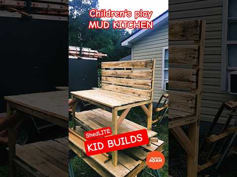 children's Play mud kitchen COMING SOON!!! #trainingadam #shedLITE #play