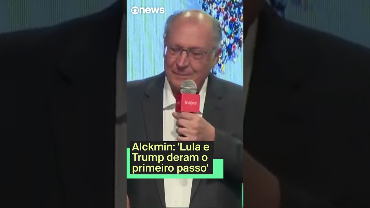 Alckmin Lula e Trump deram o primeiro passo