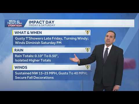 Cooler Thursday With Few Showers
