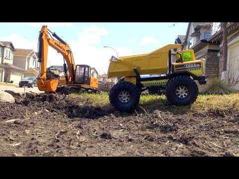 RC ADVENTURES - Earth Digger 4200XL Excavator, RC Tonka Dump Truck, Graupner Liebherr Loader - UCxcjVHL-2o3D6Q9esu05a1Q