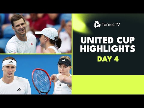 Swiatek & Hurkacz For Poland; Zverev & Kerber For Germany & More | United Cup 2024 Highlights Day 4