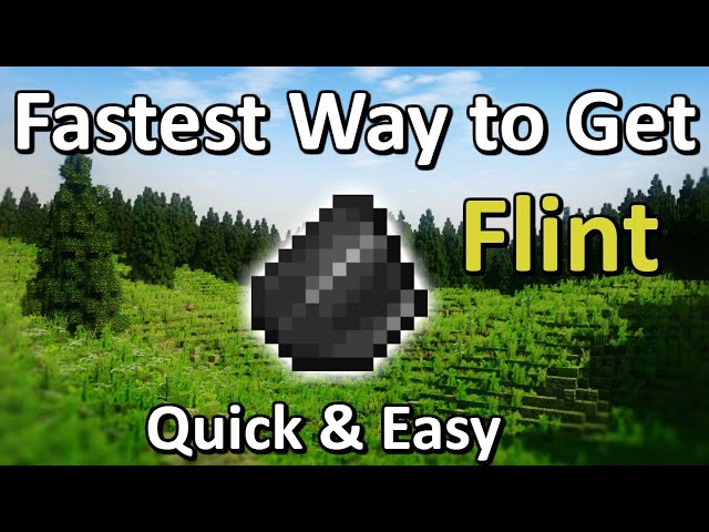 How To Get Flint In Minecraft