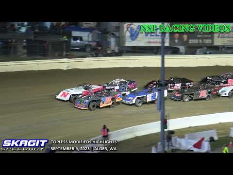 September 9, 2023 Topless Modifieds Highlights Skagit Speedway - dirt track racing video image