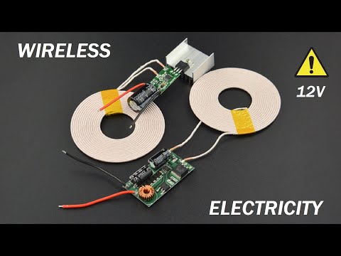 12V 3A Wireless Electricity Transmission using Magnetic Coupled Resonance Technology