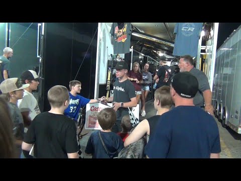 Chase Randall Meeting w/ Fans @ Knoxville Raceway 2023 - dirt track racing video image